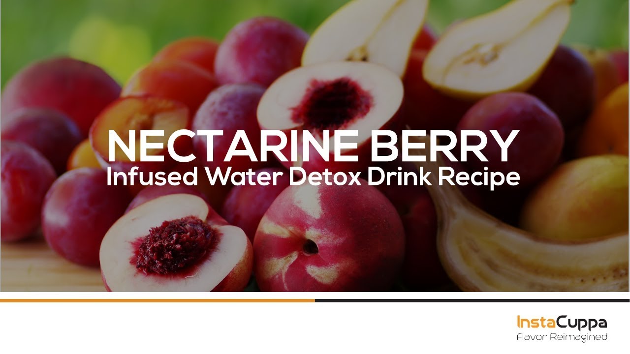 Recipe of Nectarine Berry Infused Water using InstaCuppa Fruit Infuser Bottle
