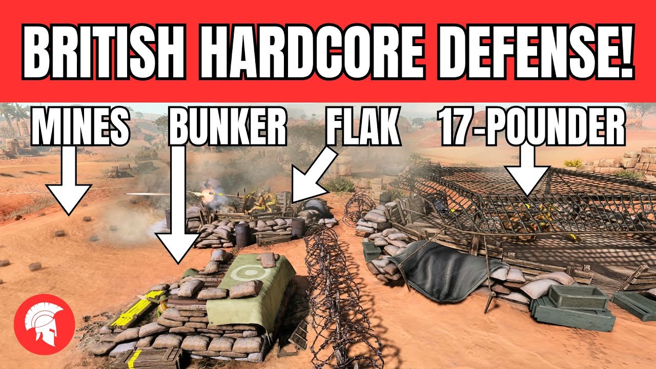 BRITISH HARDCORE DEFENSE! - 4vs4 - British Forces - Company of Heroes 3