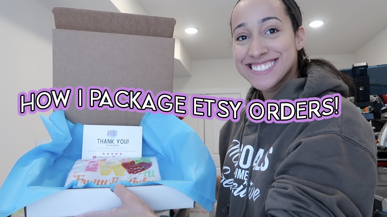 HOW I PACKAGE MY ORDERS FOR ETSY | PACK ORDERS WITH ME | PACKAGING ORDERS | STUDIO VLOG