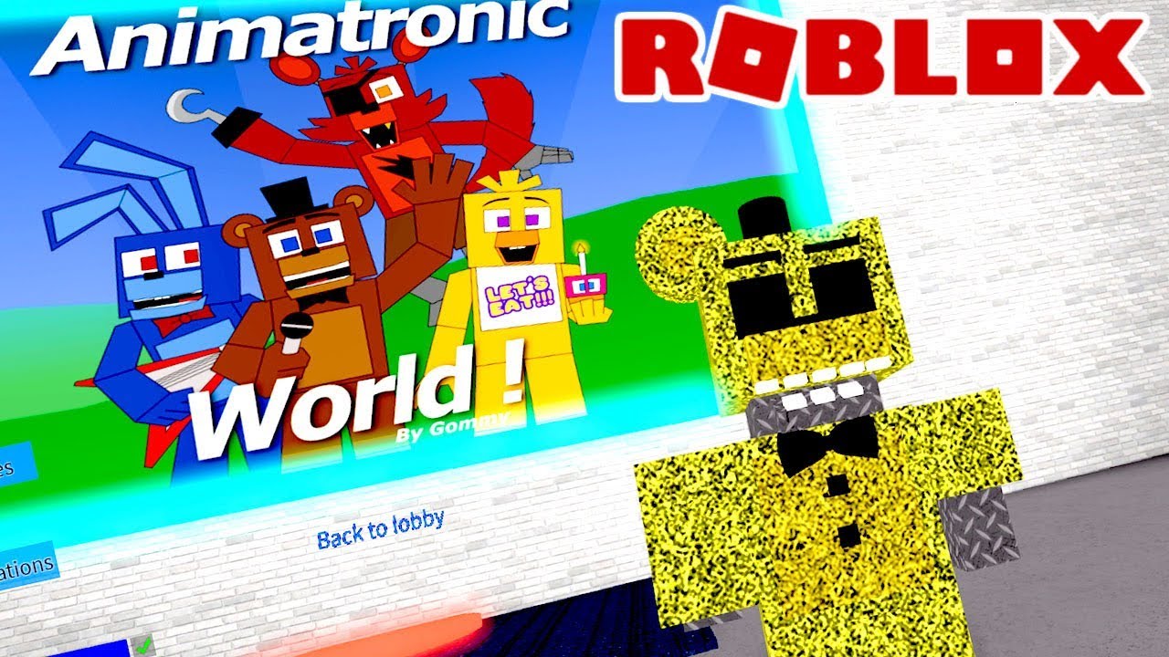 VIREI UM ANIMATRONIC DO FNAF no Roblox Animatronic World