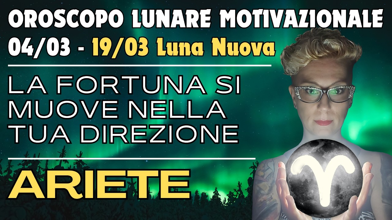 ♈ Ariete Oroscopo Lunare 🌑 La fortuna si muove nella tua direzione - Lettura con Oracoli