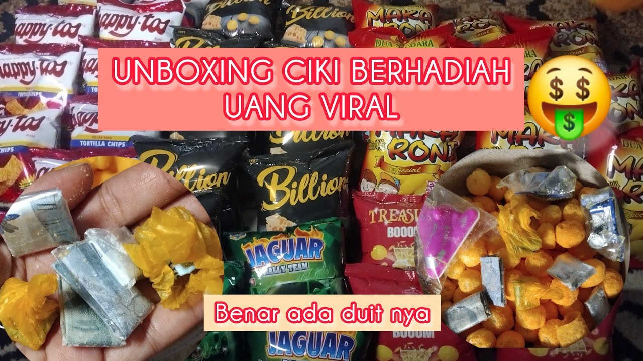 UNBOXING CIKI BERHADIAH UANG #unboxing #cikiberhadiah #vlog 