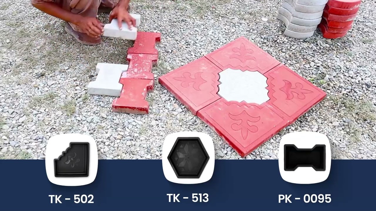 Monter une usine pour produire des pavés décoratifs.