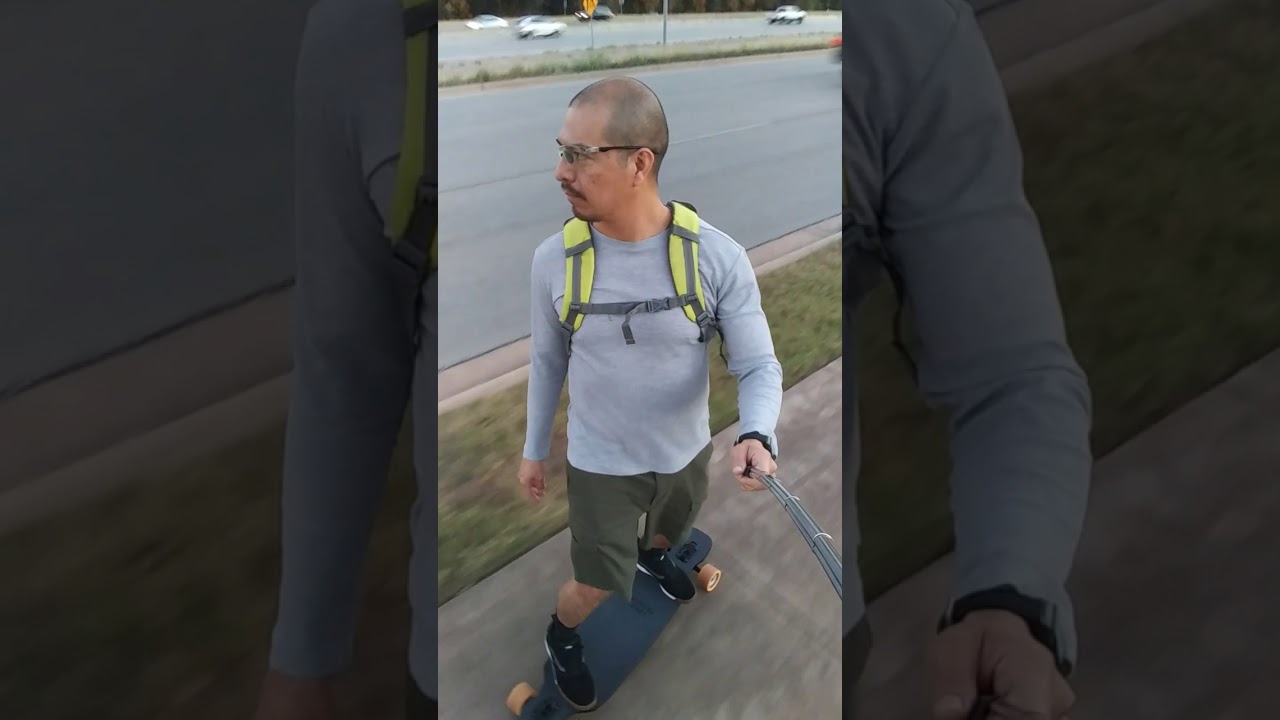 Longboard Cruising - Landyachtz Battle Axe - Seismic Speed Vent 85mm 78.5A Mango Defcon wheels