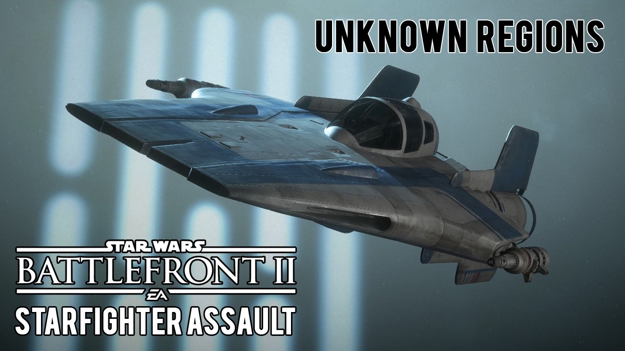 Star Wars Battlefront II: Starfighter Assault (PS4) no commentary - Unknown Regions T-70 X-wing