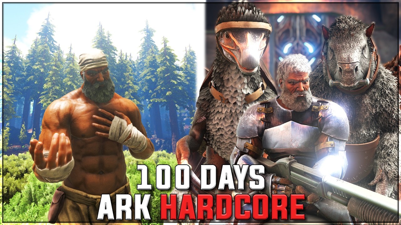 100 дней мучений в ARK Survival Evolved без модов хардкор