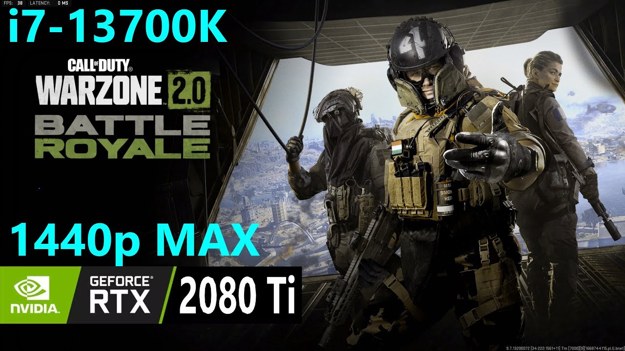i7 13th 13700k, gaming test, Warzone 2.0, RTX 2080 Ti, 2K 1440p Extreme DLSS Quality _ Al Mazrah