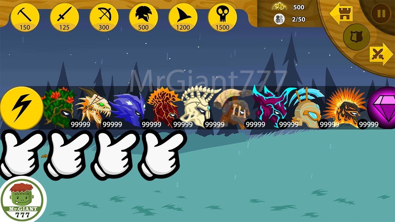 ULTIMATE STICKMAN MERCENARY ALL SKINS VS FINAL BOSS TOURNAMENT | Stick War Legacy Mod | MrGiant777