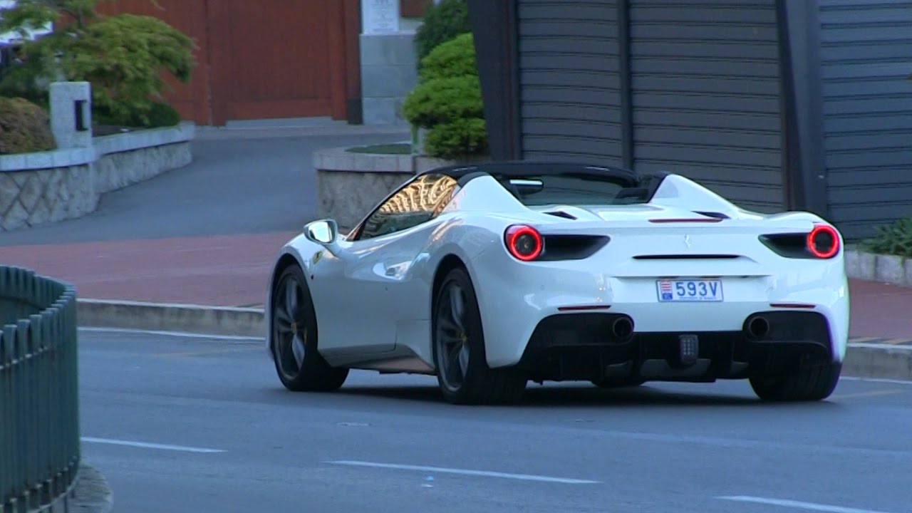 2016 Ferrari 488 Spider in Monaco | Lovely SOUNDS!
