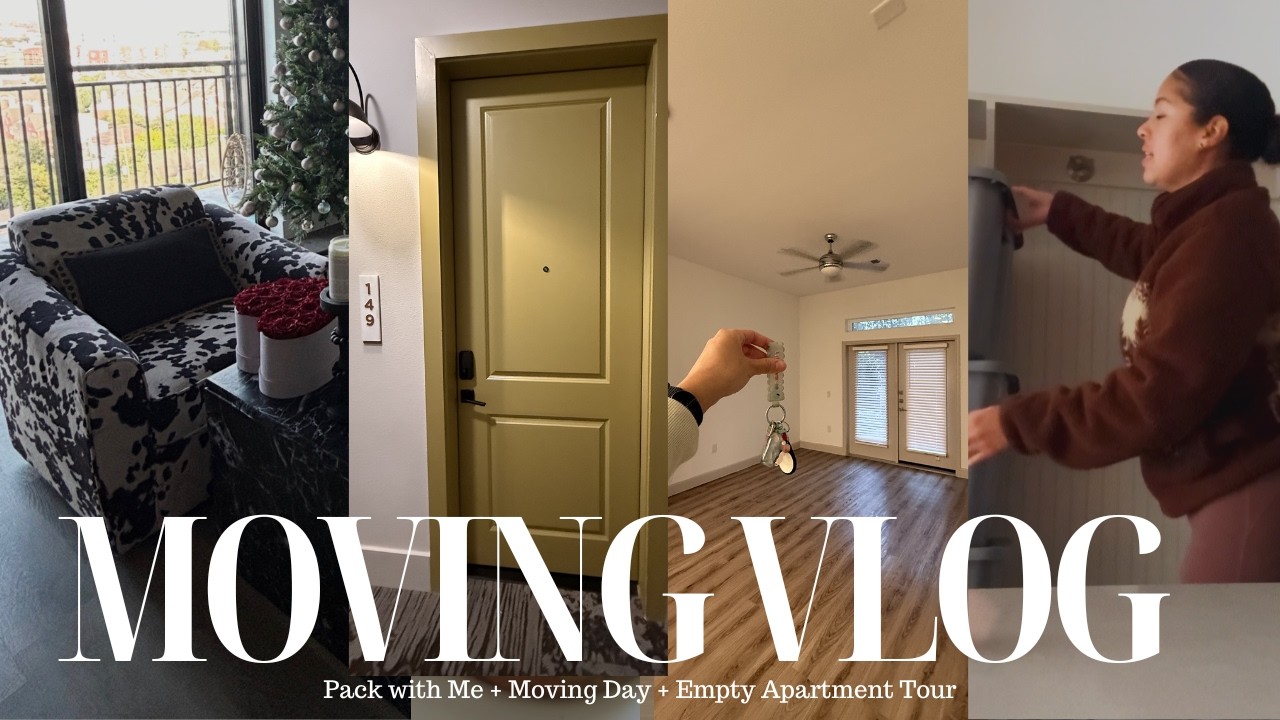 MOVING VLOG🚚♥️| Pack with Me + Moving Day + Empty Apartment Tour