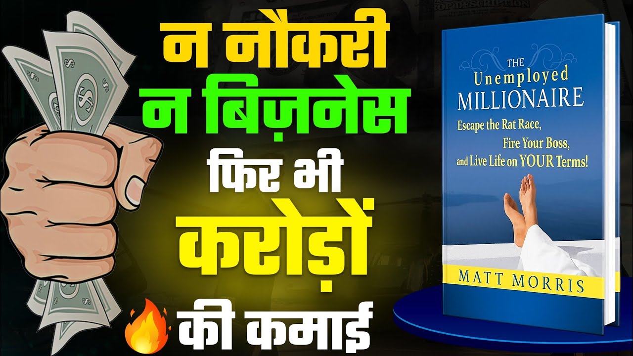 The Unemployed Millionaire Animated Book Summary | न नौकरी, न BUSINESS.. फिर भी करोड़पति |