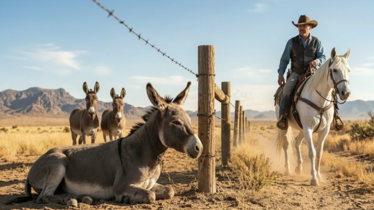 A Cowboy Saved a Mother Donkey Left to Die in the Desert Her Next Move Shocked Everyone.