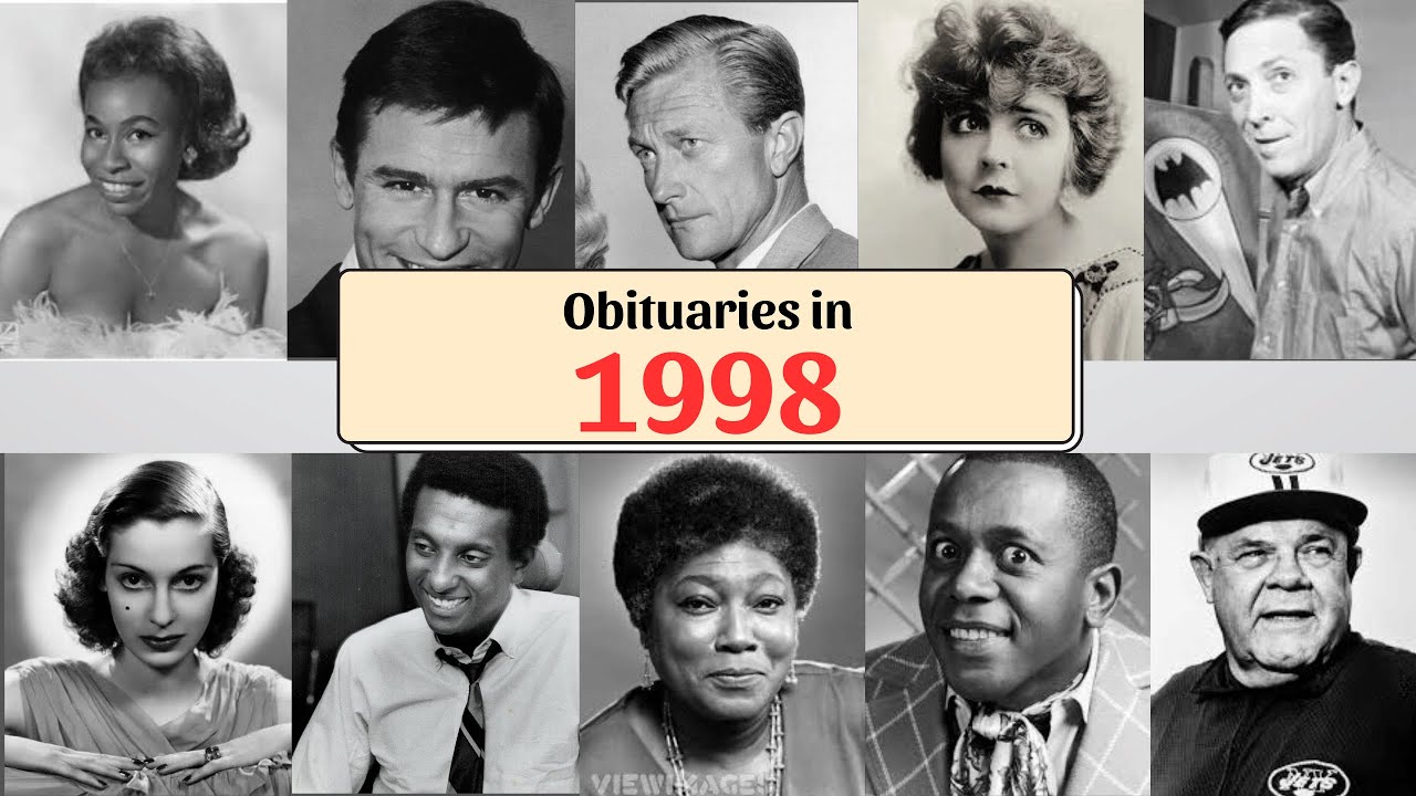 1998 Obituaries: Remembering famous celebrities who died in 1998