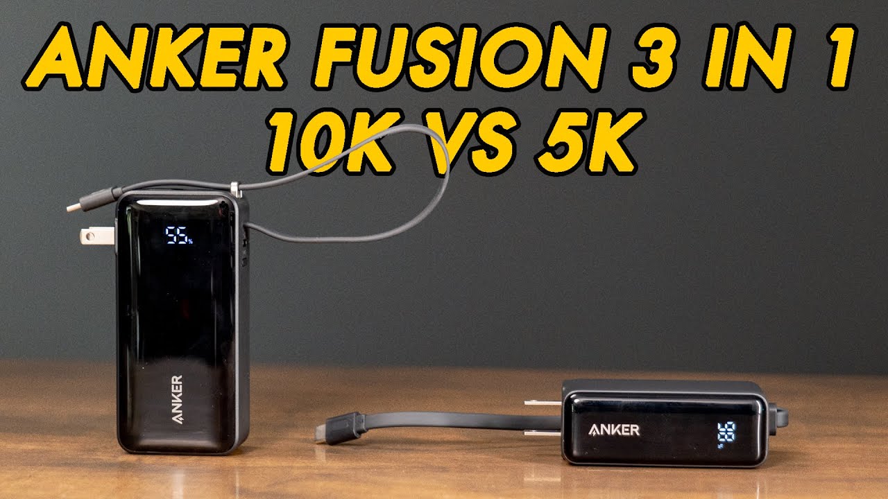Which to Buy? Anker Fusion 3-in-1 10K vs 5k 30 Watt Power Bank A1637 vs A1636