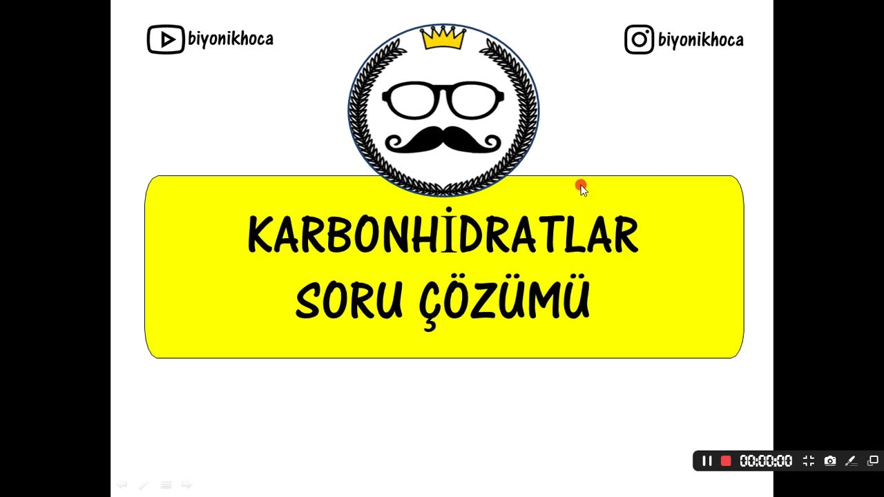 KARBONHİDRATLAR SORU ÇÖZÜMÜ