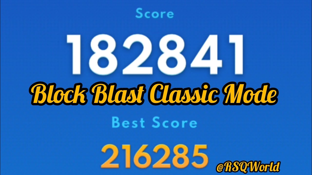 Block Blast Game Classic Mode New Best High Score 