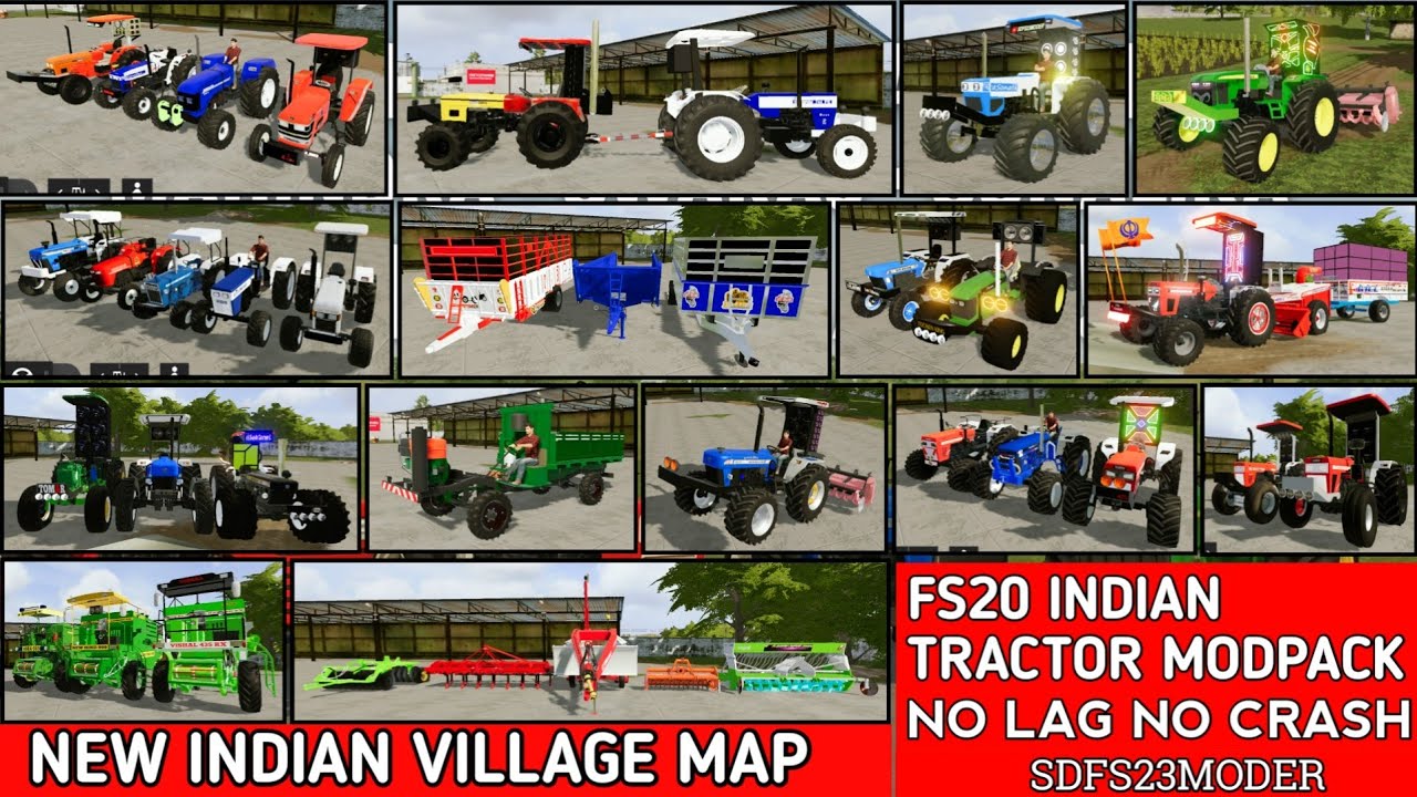 FS20 Indian Tractor Mod APK Download Link | Desi Indian Tractors Full Unlocked 🚜🔥 | Fs 20 Punjabi