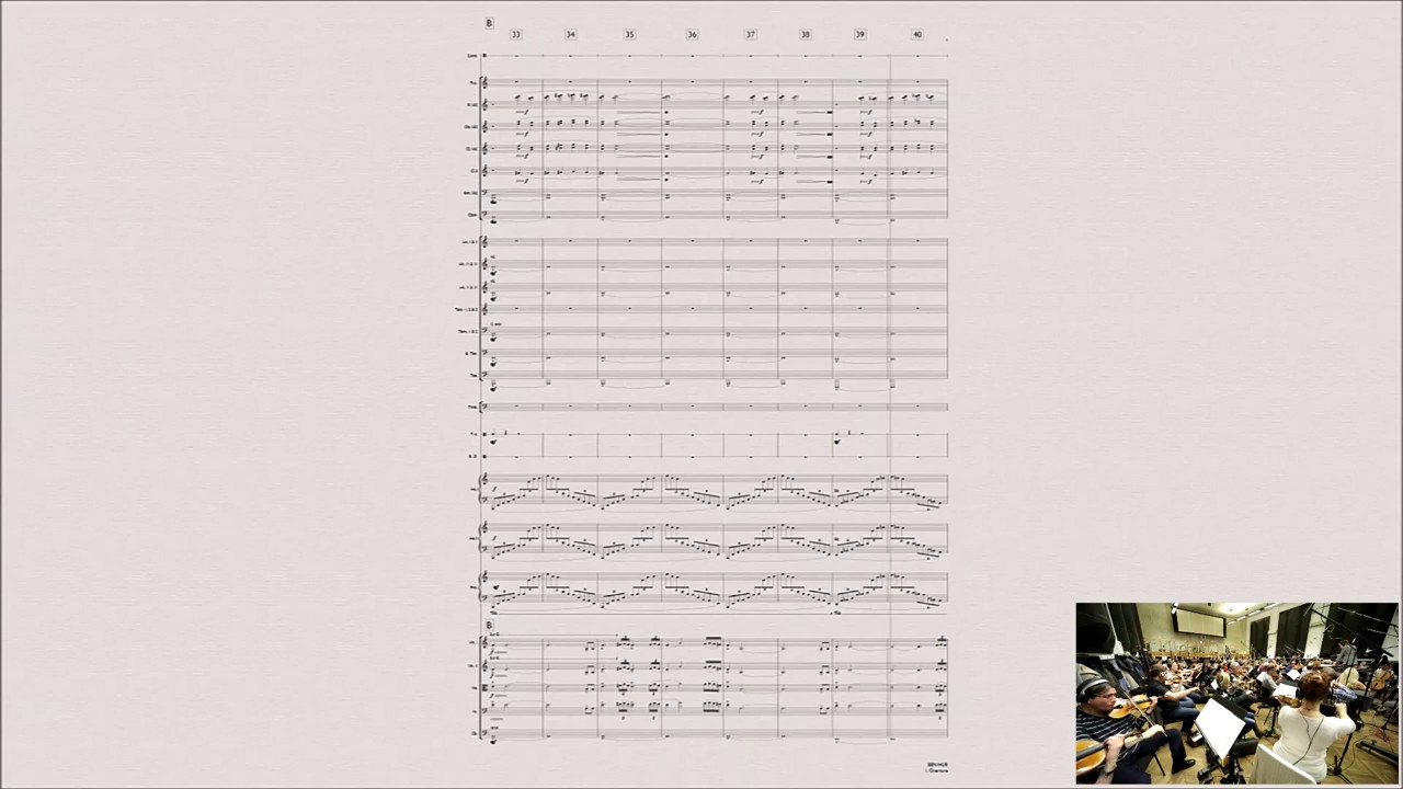 Ben Hur 'Overture' - with score (Miklos Rozsa)