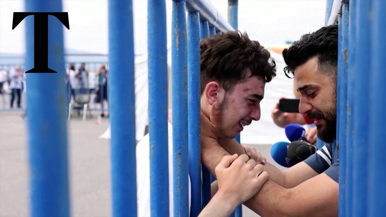 Greece shipwreck: Emotional moment as relative finds brother among survivors