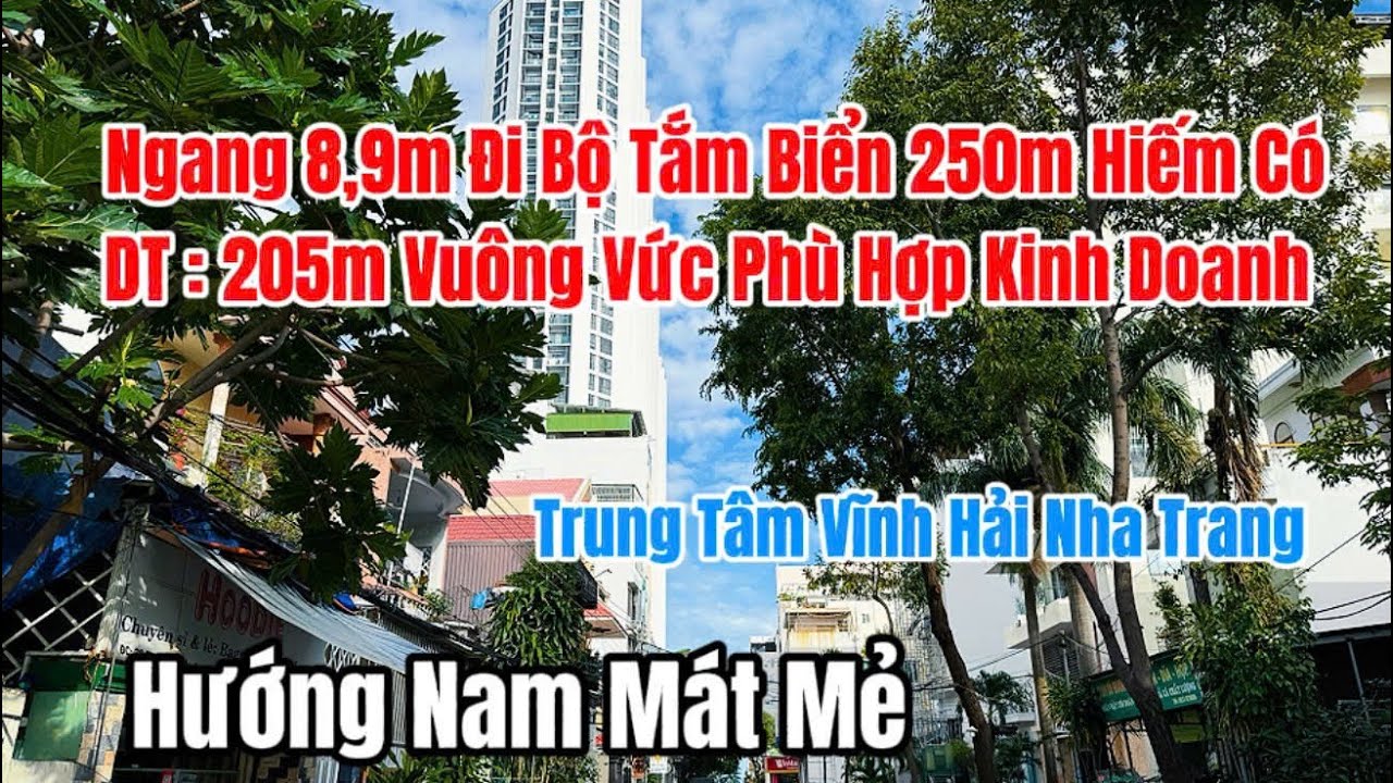 Lô đất ngang 8,9m đi bộ tắm biển hòn chồng, đường rộng 10m siêu hiếm đang bán