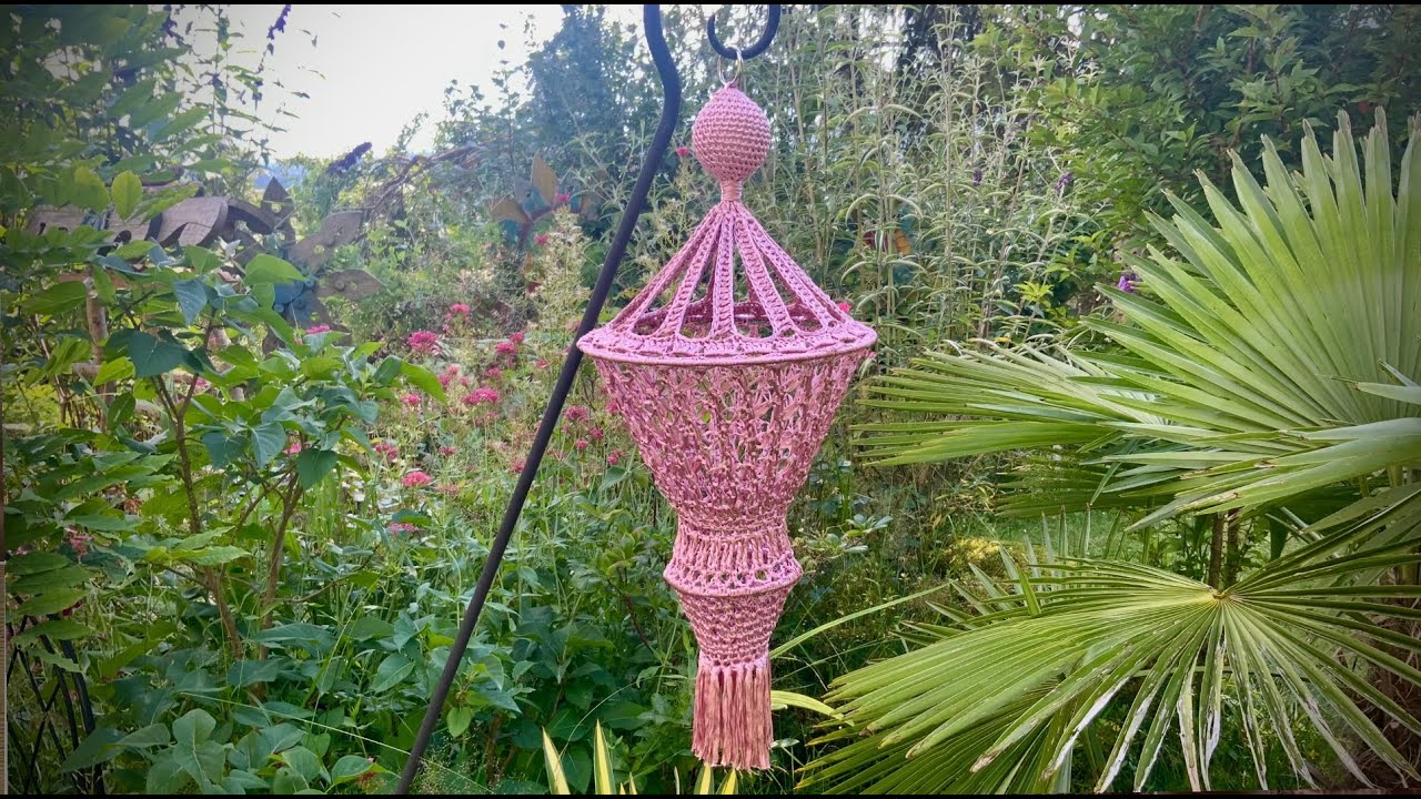 Lampion häkeln Nr.: 2  #häkeln #crochet #petraperle #lampions #häkellampion#diy#upcygling