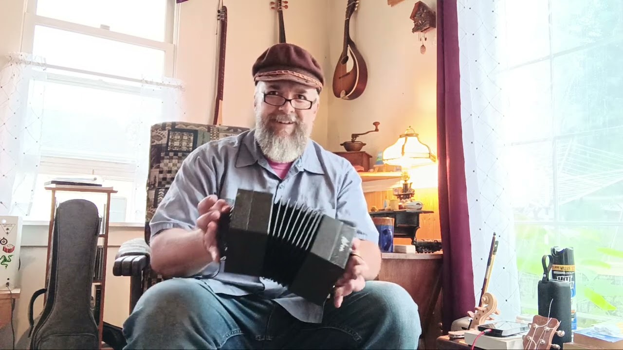 My new Mcneela Wren 2 concertina.  The journey begins.