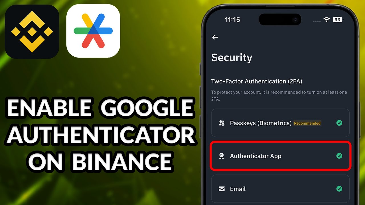 How To Enable Google Authenticator On Binance App