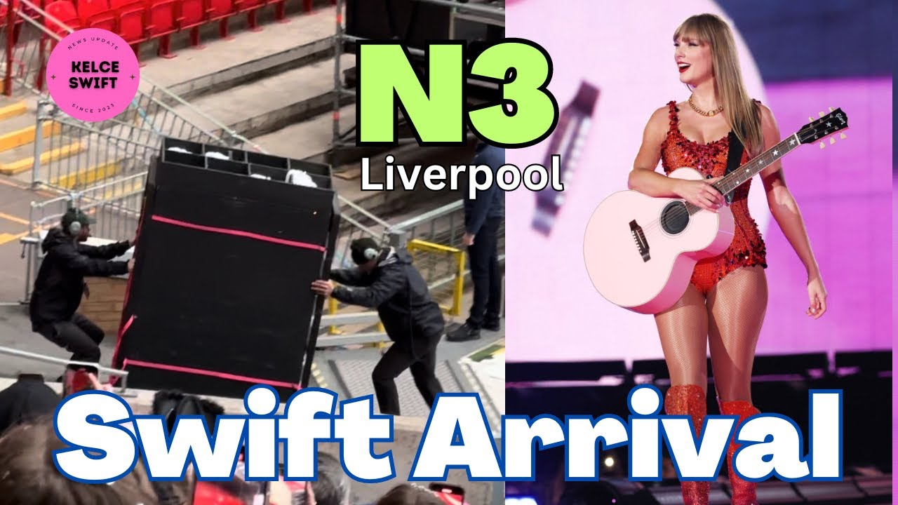Taylor Swift ENTERING the Anfield Stadium for FINAL performance of Eras Tour Liverpool