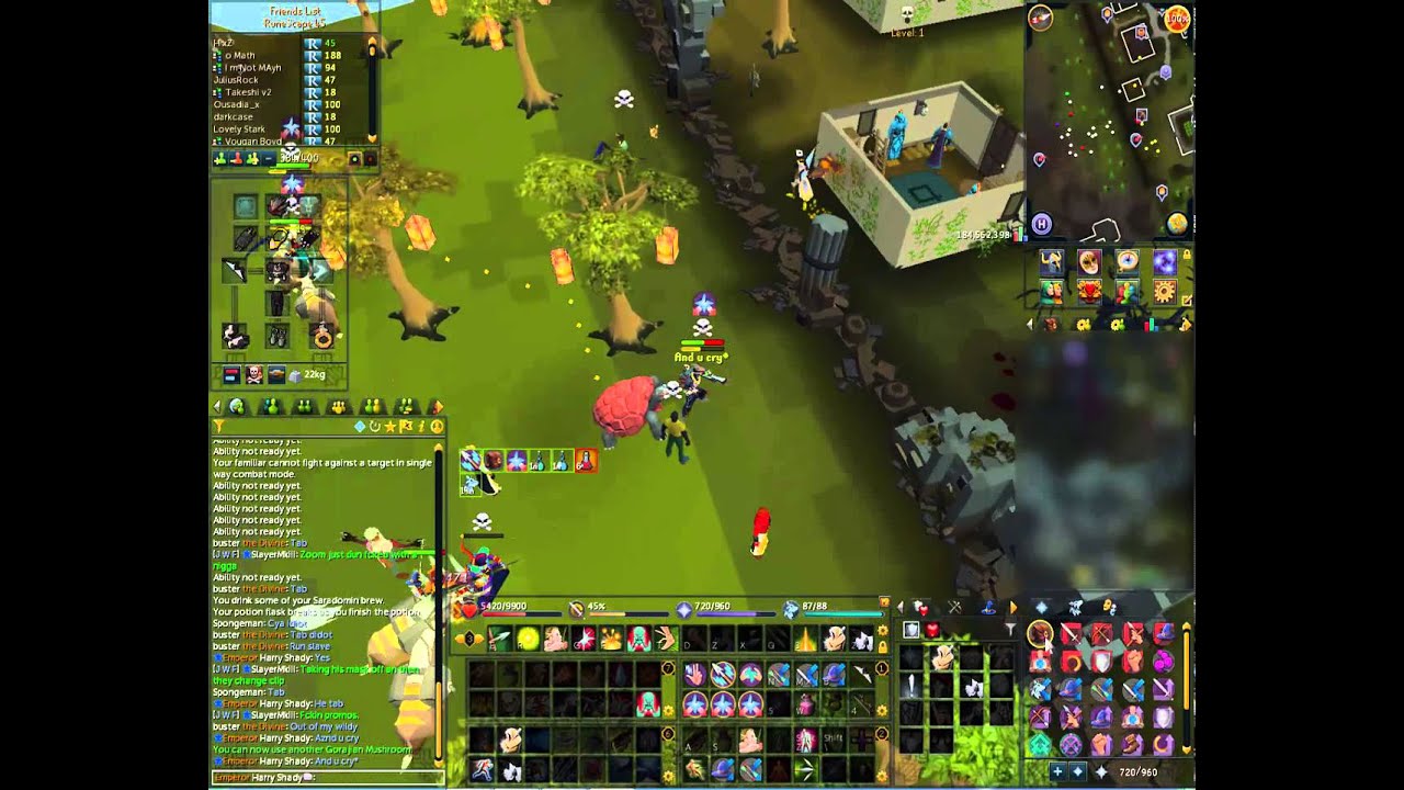 RuneScape pking nox staff