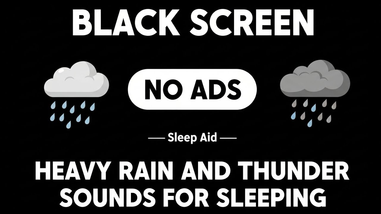 Rain on Car Sound for Sleeping BLACK SCREEN | Sleep and Relaxation - Dark Screen - Nature Sounds