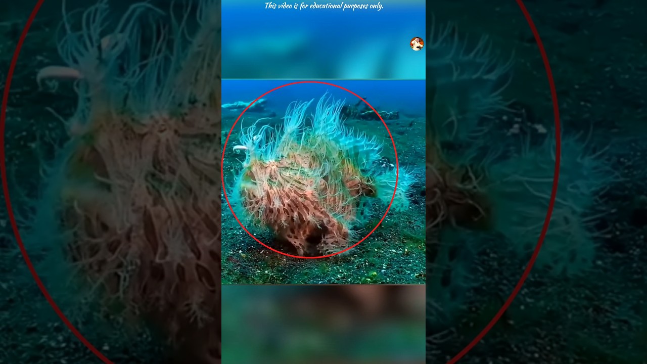 Grass Like Fish Underwater | Hairy Frogfish Facts in Bangla | 😱 | Amazing Facts About the Ocean |