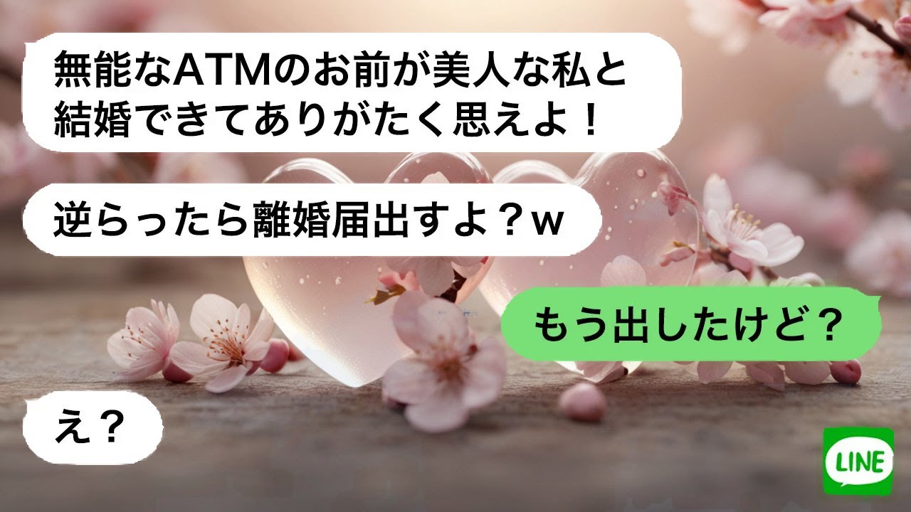 【LINE】 気弱だと見下し浮気三昧の妻「逆らえば離婚ねw」。二週間後、夫が淡々と離婚届を差し出した時、妻が見せた予想外の反応とは。
