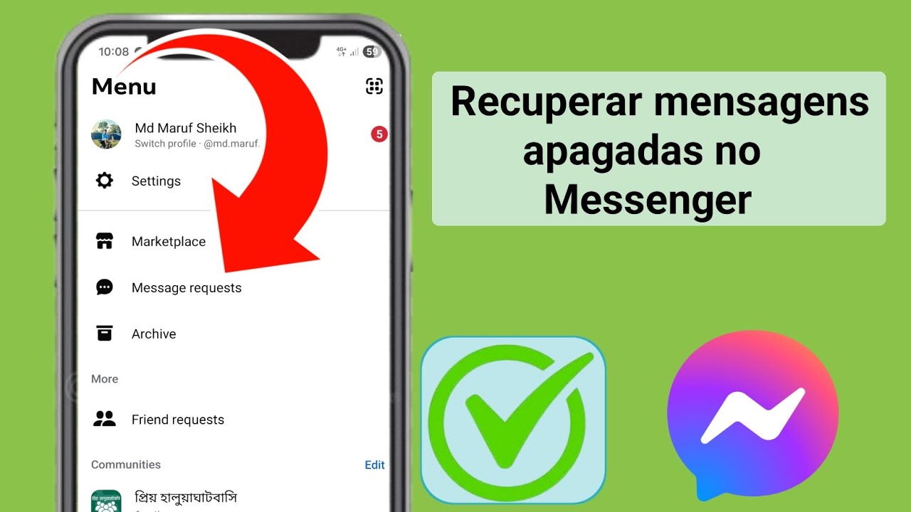 Como recuperar mensagens não enviadas no Messenger | Recuperar mensagens apagadas no Messenger em