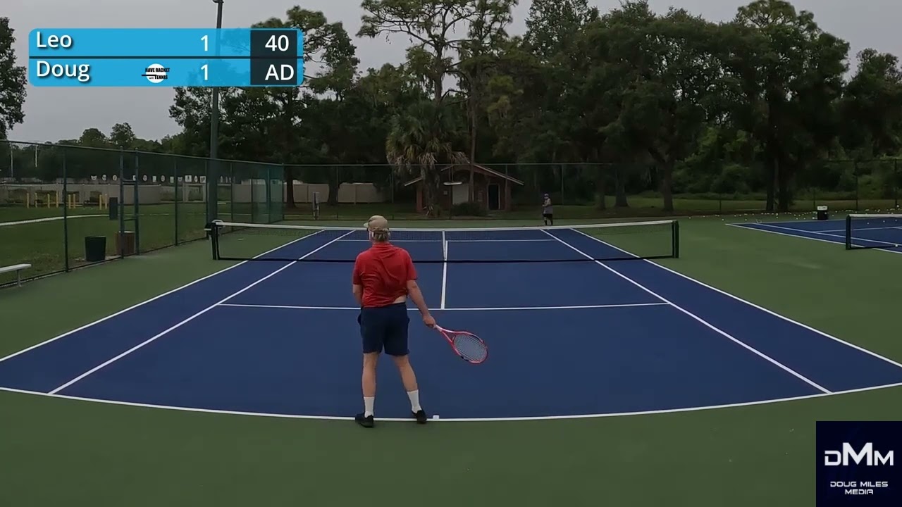 4.0 TENNIS SINGLES: HAVE RACKET WILL TENNIS VS DOUG MILES MEDIA #tennis