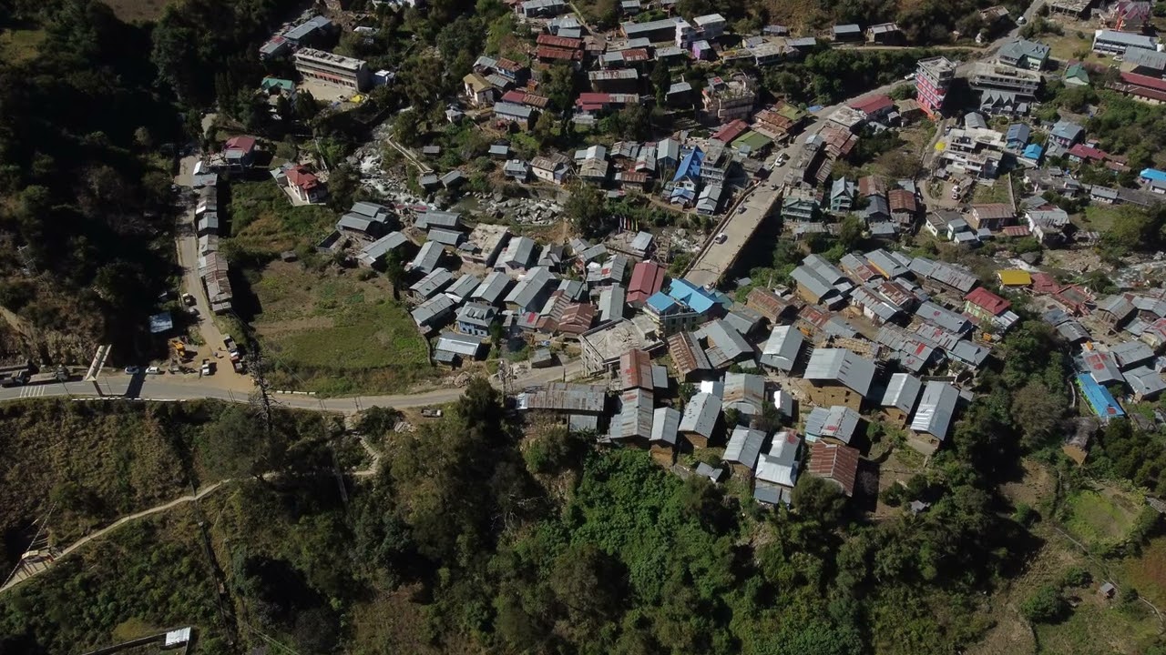 North East India Village Aerial View4K I DRONE SHOT I AERIAL SHOT I