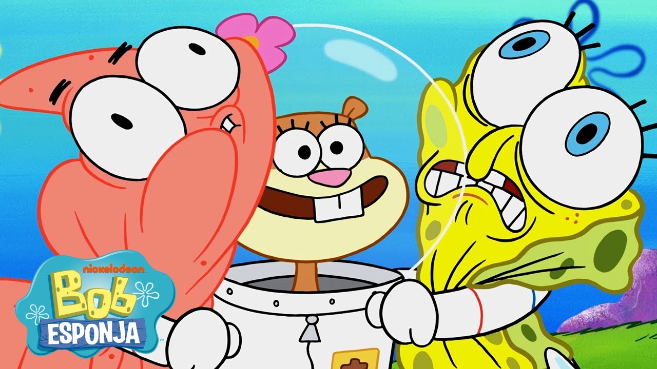 Bob Esponja | Os Momentos Mais Competitivos de Sandy 🥊 | Bob Esponja em Português