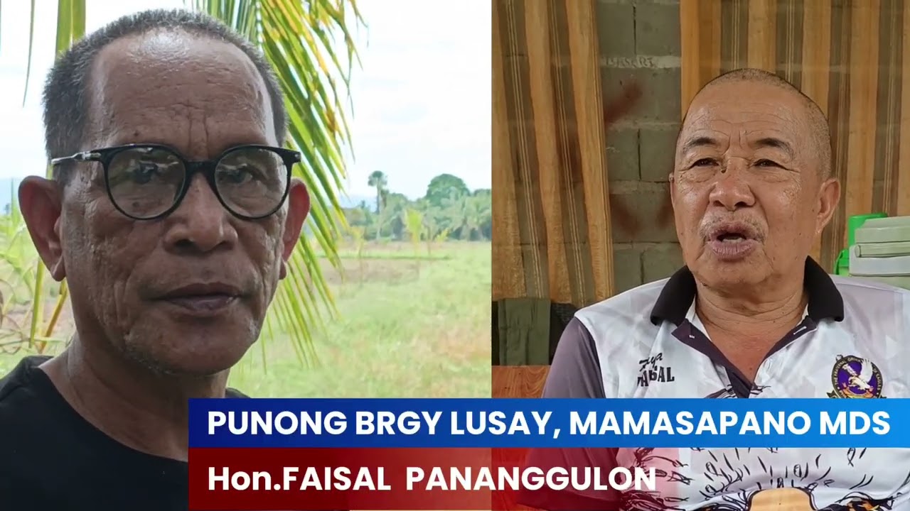 Watch Now interview with PUNONG BRGY LUSAY MAMASAPANO MDS 