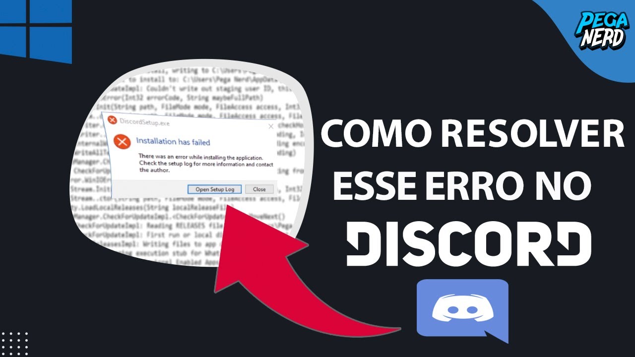 COMO RESOLVER ERRO DO DISCORD 