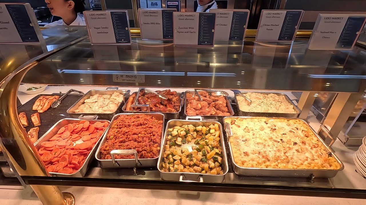 Holland America Westerdam Lido Market Lunch 28 Day Alaska Cruise June 10th 2025
