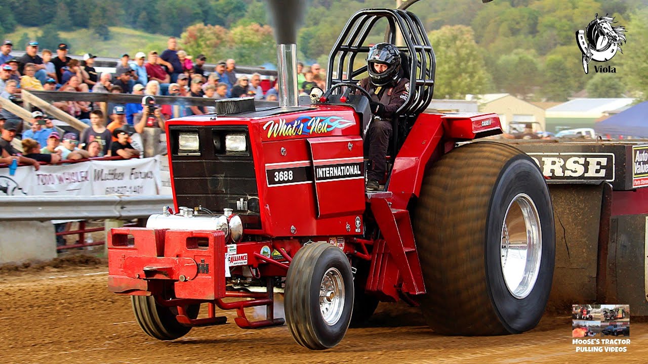 Tractor Pulling 2025: 2 classes of Super Farm Tractors pulling at the Viola, WI Horse & Colt Show!