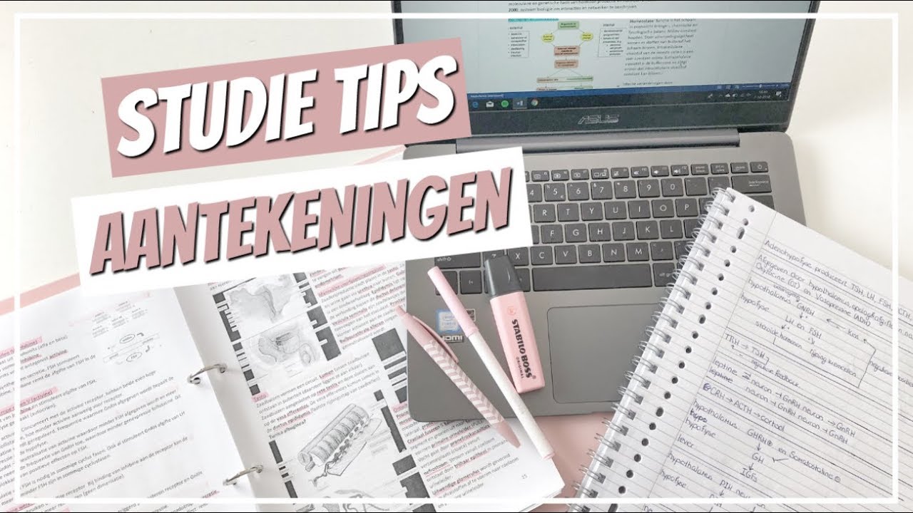 AANTEKENINGEN MAKEN TIJDENS EEN COLLEGE  📄 • Studie tips | Tessa Jansen