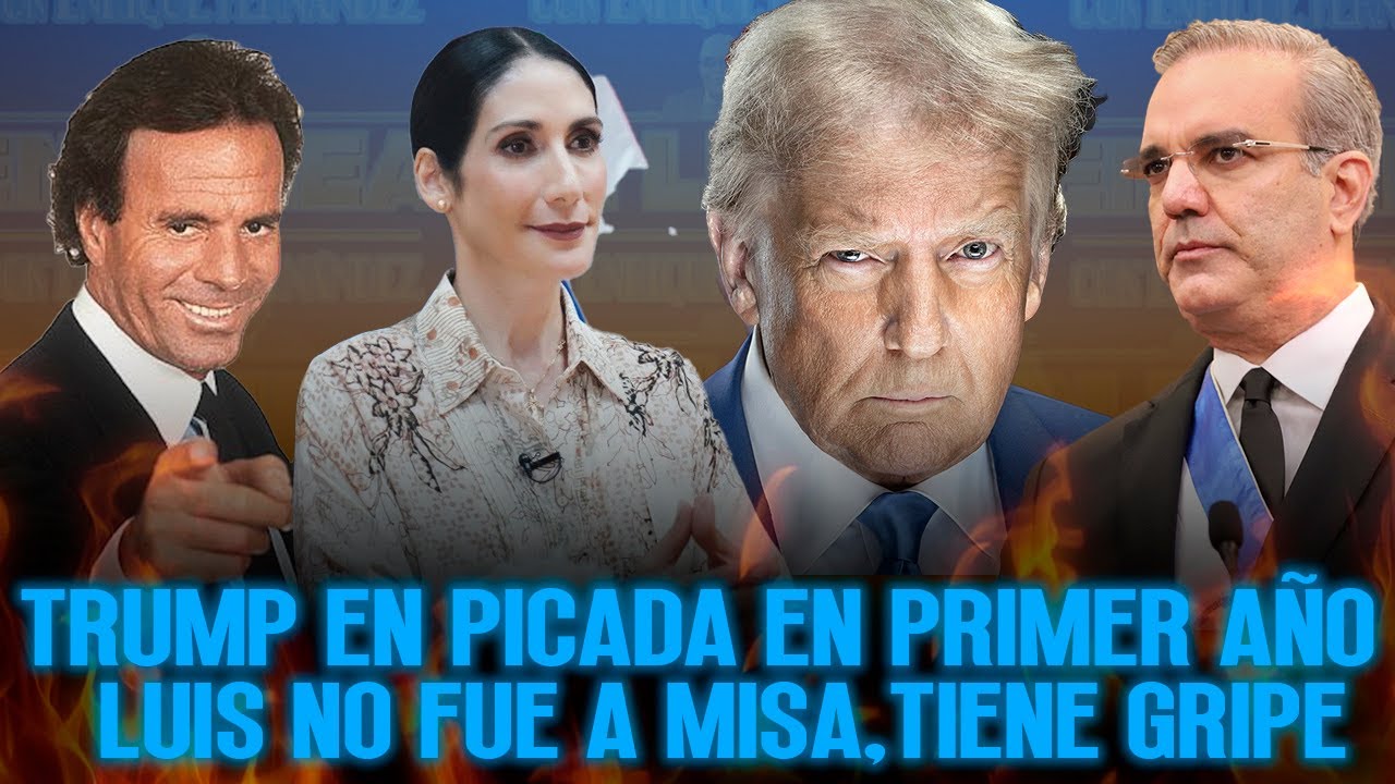 TRUMP EN PICADA EN PRIMER AÑO - LUIS NO FUE A MISA, TIENE GRIPE