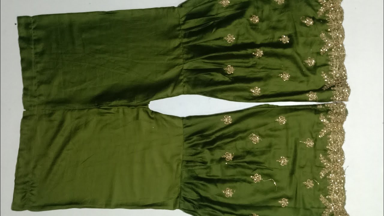 💖रेडीमेड गरारा/शरारा की लंबाई कम और साइड फिटिंग कैसे करें💖||How to Fit any Readymade Gharara/Sharara