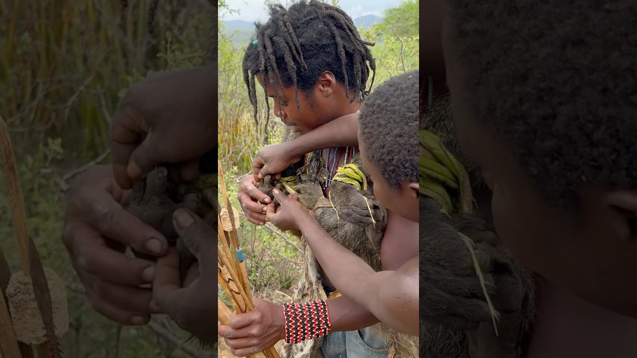 Two brothers hunters enjoying their life inside the forest #tradition #bushcraft