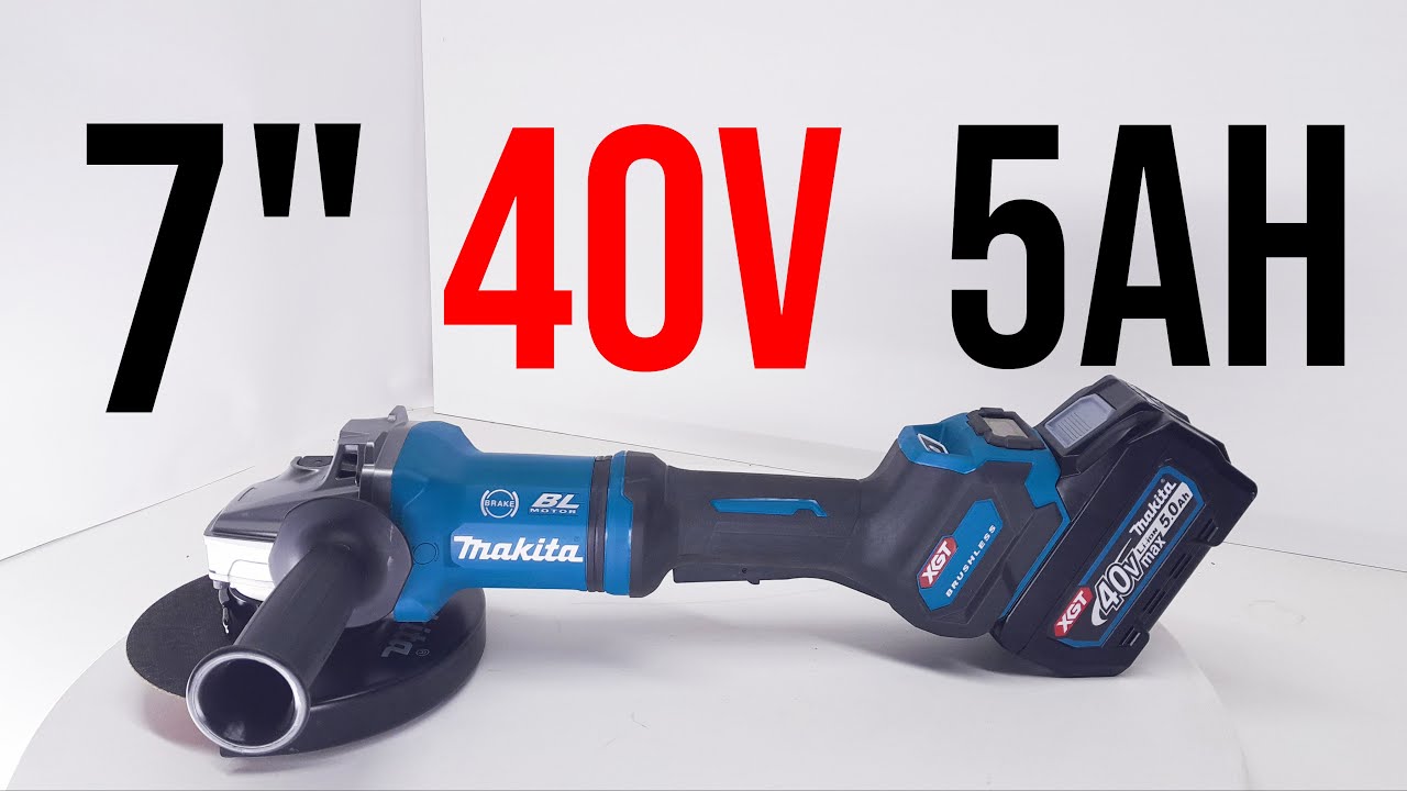 Makita 40v 7-дюймовая угловая шлифовальная машина против Makita 18v x2 7-дюймовая шлифовальная ма...