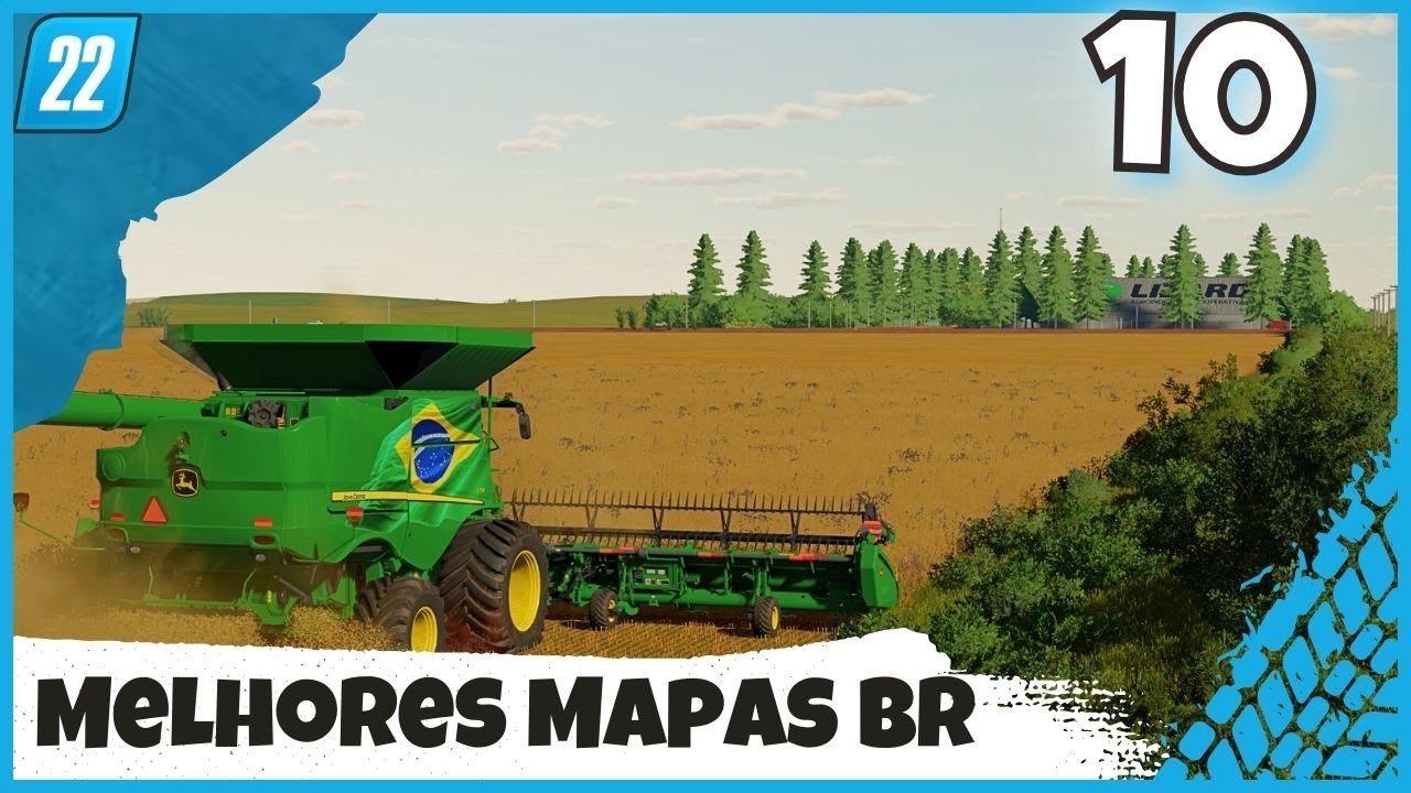 🔷Os 10 MELHORES MAPAS BR que estão no Modhub para Todas as Plataformas | FS22 Farming Simulator 22