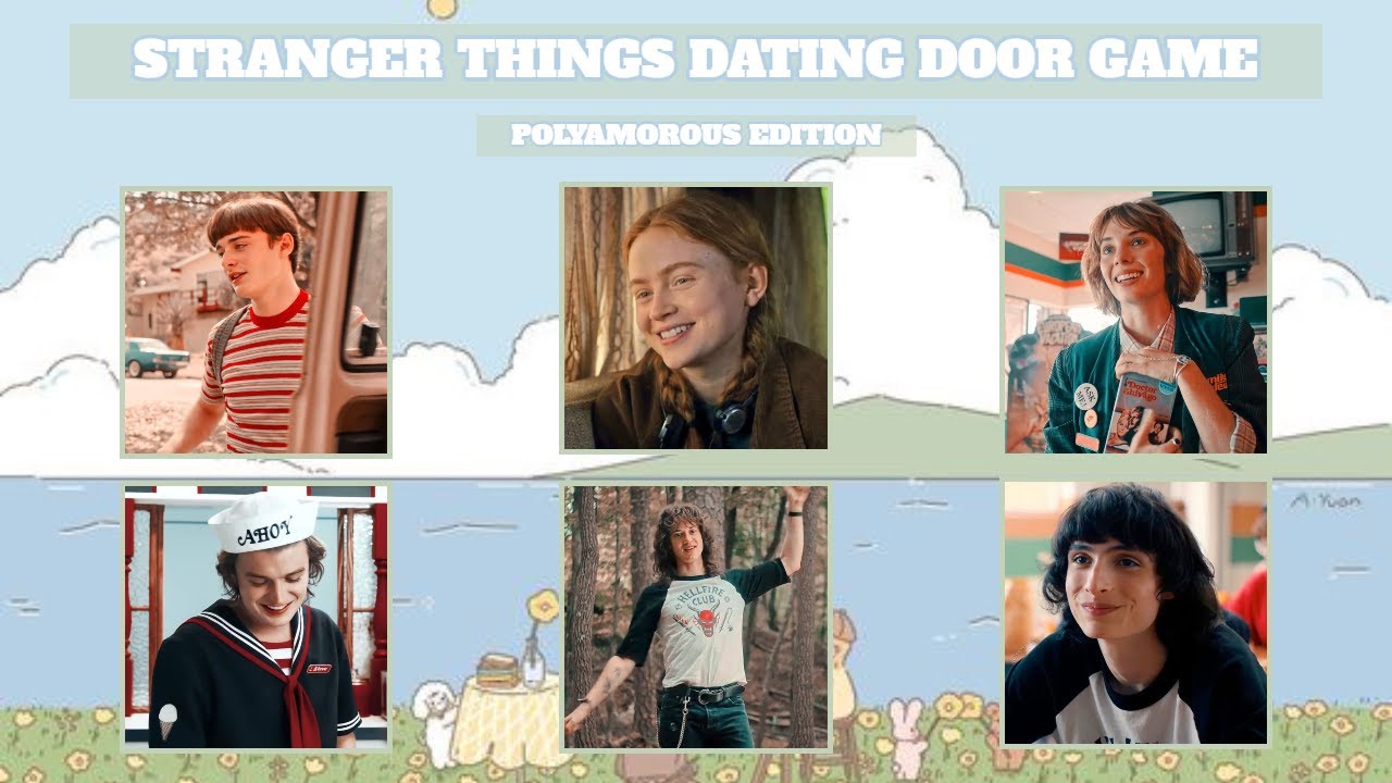 you're in a poly relationship (stranger things) dating door game