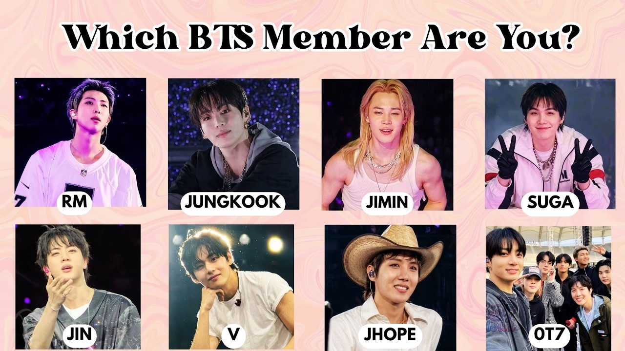 Which BTS Member Are You? 🩷 | Ultimate BTS Personality Quiz  | ARMY Challenge | @blissquizzone