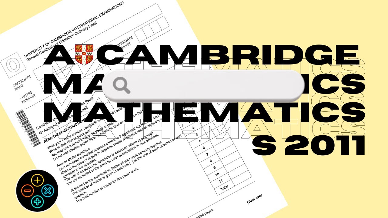 A Level Pure Mathematics P1 May June 2011 Paper 12 9709/12