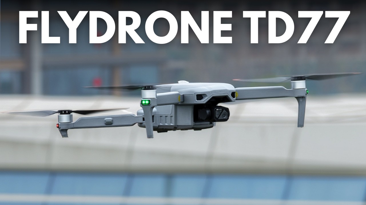 Обзор дрона TD Flydrone TD77: плавная съемка в разрешении 4K и прочная конструкция.